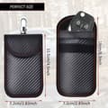 RFID-blockerande bilnyckelfodral – 2-pack – Kolfiber – Stöldskydd – Kompakt och elegant design