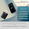 Miniatyrbild 4 av 5: Usb Bil Bluetooth 5.1 Sändare Mottagare Mini Usb Ström