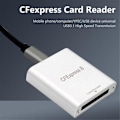Miniatyrbild 3 av 5: CFexpress Kortläsare Portabel USB 3.1 Gen 2 10Gbps CFE B Minneskort Drivrutinsfri Typ C Dataläsare