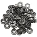 50 st/set 608 2rs Kullager Abec-5 8x22x7 Mm Djup Spår Kolstål Förseglade Kullager