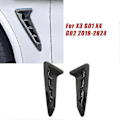 Miniatyrbild 2 av 5: Kolfiber Luftventil Kåpa Trim för BMW X3 G01 X4 G02 2018-2024