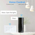 Miniatyrbild 4 av 5: WIFI Smart Touch Ljus Väggströmbrytare Interruptor Glaspanel 8 Grupper Tuya Smart Life för Alexa Google