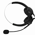 Miniatyrbild 5 av 5: USB-headset för callcenter med mute-funktion, brusreducering och mikrofon för dator/telefon/skrivbordsbox