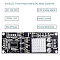 Miniatyrbild 4 av 5: DC 12V-30V 200W Trefas BLDC Motorstyrenhet Hall Sensor 10KHz PWM-drivrutin Framåt Bakåt