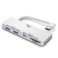 Miniatyrbild 5 av 5: 5-i-1 USB 3.0 HUB med USB3.0 PD TF/SD-kortläsare Usb-splitter för 2012-2019 10.6 och högre versioner