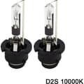 Förpackning med 2 AC D2S 10000K Xenon HID Strålkastarlampor, 35W - 12V