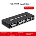 Miniatyrbild 3 av 5: DVI KVM Switch 2-i-1 4K Två Datorer Delad USB Tangentbord Mus Skrivare Skärm Multi-Funktions Switch bs