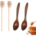 4-delat honungsrörare-set, honungsskedar, honungsskedar i trä, spiralformade honungspinnar, för omrörning