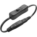 Strömförlängningskabel, IEC320 C7 till C8-adapter med strömbrytare och \"8\"-gränssnitt.