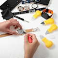 Miniatyrbild 3 av 5: 7 st Klockbatteri Ersättningsverktygssats, Verktyg för att ta bort klockbaksida, Öppnare för klockbaksida