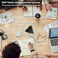 Miniatyrbild 5 av 5: USB Konferensmikrofon, CM001 Skrivbordsdatormikrofon, Tyst Knapp med LED-indikator, Rundstrålande Kondensatormikrofon