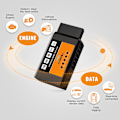 Miniatyrbild 3 av 5: FOXWELL FW601 Universal OBD2 WIFI ELM327 V 1.5 PIC18F25K80 Skanner för Android /IOS ODB2 Kodläsare