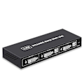 Miniatyrbild 1 av 5: DVI KVM Switch 2-i-1 4K Två Datorer Delad USB Tangentbord Mus Skrivare Skärm Multi-Funktions Switch bs