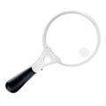Miniatyrbild 1 av 5: 137mm LED Förstoringsglas Stor Bred Användning ABS Multifunktionellt Förstoringsglas för Identifiering QinHai