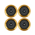 4st Mini Förstärkare Aluminium Högtalarfötter Pads DIY för Dekoder Ljudhögtalare Datorfodral Vibrationsdämpande Fötter