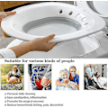 Pikkukuva 3 / 5: Taitettava istuinpesu wc:lle, istuinpesu raskaana oleville, peräpukamille, iäkkäille, sopii kaikkiin wc:ihin ja wc-istuimiin, harmaa Ruikalucky