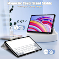 Miniatyrbillede 5 af 5: Malet læder smart cover til Xiaomi Redmi Pad Pro 12.1 Multicolor