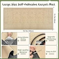 Miniatyrbillede 2 af 7: 78.7\"x15.7\" Selvklæbende Trimmbar Katteklø Mat Stor Katteklø Bræt Sofa Beskytter Møbler Katteklø Pæl (200cm*40cm Khaki)