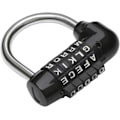 Miniatyrbillede 1 af 7: 5-cifret kombinationshængelås sort - kombinationslås - cykellås laptop rygsæk - perfekt til escape rooms
