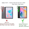 Miniatyrbillede 2 af 5: Galaxy Tab S6 Lite 10,4 tommer 2020 Model Sm-p610 Sm-p615 Tastatur Etui Med Trackpad Sødt Rundt Tast Farvet Tastatur Aftageligt Bluetooth Touch Tastatur Light Blue
