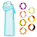 Miniatyrbild 1 av 5: 650 ml luft smaksatt vattenflaska med 7 pods smaker upp Matte Blue