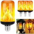 Miniatyrbilde 2 av 4: LED Flammelys, Flammelys for Party, Omvendt Effekt, Energibesparende Flammelys, For Innendørs/Utendørs Bruk (4-pakning) e27 4pcs