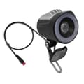 QD228 LED Headlight Electric Bicycle Scooter Waterproof Connector Front Light with Horn AccessoriesCJY Black