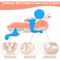 Miniatyrbilde 5 av 5: Baby Svømmering med Avtakbar Solskjerm, Oppblåsbar Svømmering for Barn, 6-36 Måneder (Rosa XL)