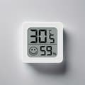 Elektronisk termometer och hygrometer, inomhus, digital \u3010Vit\u3011