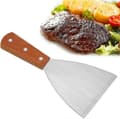 plancha stekspade, stekspade i rostfritt stål, grillspade, grillspade, skrapa