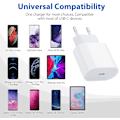 Pikkukuva 6 / 7: Laturi Samsungille - Pikalaturi - Adapteri + Kaapeli 20W USB-C Valkoinen 3-pakkaus Samsung (NT) 3-pakkaus 3-Pack Samsung