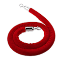 Miniatyrbillede 3 af 4: 1,5 m Velour Reb Crowd Control Stander Post Kø Linje Barriere Red