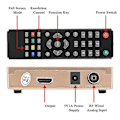 Miniatyrbilde 4 av 5: RF til HDMI Konverter Adapter med Fjernkontroll for Analog TV 100-240V
