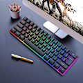 Miniatyrbillede 7 af 7: 60% Trådløst Spil Tastatur, RGB Baggrundsbelyst Ultra Kompakt Mini