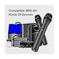 Miniatyrbild 3 av 5: 2st Trådlöst Mikrofonsystem Kit USB-mottagare Handhållen Hemfest Smart TV Högtalare Sångmikrofon-AM