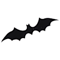 Miniatyrbillede 3 af 8: 12 stk/sæt 3D Sort PVC Flagermus DIY Dekoration Vægdækning Halloween Par