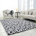 Miniatyrbillede 1 af 5: NOAHAS Fluffy Leopard Print Tæppe Cheetah Print Områdetæpper Blødt Behageligt Printet Gulvtæppe til Soveværelse Stue Hjem Western Indretning colour 1 120X160cm