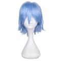 Trendig Kort Rak Cosplay Kostym Peruk För Män light blue