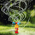 Miniatyrbilde 6 av 7: Sprinklerleke for barn - Brannhydrant vannspreder med 360° roterende spray - Plenvannerleke for hage