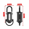 Pikkukuva 2 / 5: 2025 Mini Taskulamppu Avaimenperä, 3 in 1 Taskulamppu & Power Bank & Avaimenperä, Mini Taskulamppu Black