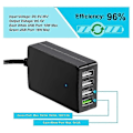 Miniatyrbilde 4 av 5: Bærbar DC med batteriklemme, 12V/24V til 5V 4-Port USB-lader Multiport Adapter Andre smarttelefoner og nettbrett 12