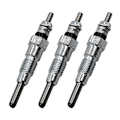 Miniatyrbillede 1 af 5: 3 STK 15951-65510 1595165510 15951-65512 Motorvarmer Gløderør 10mm til Kubota Motor D650 D750 D Silver