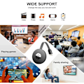 Pikkukuva 2 / 6: Langaton HDMI-näyttöadapteri, WiFi-näyttöadapteri, kannettava 1080P TV-vastaanotin Airplay-adapteri, peilaa puhelimen näyttö suurelle näytölle, yhteensopiva