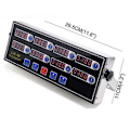 Miniatyrbillede 4 af 5: 8-Kanals Kommerciel Digital Køkken Timer, Rustfrit Stål Beregningstimer med Alarm, Ur Påmindelse