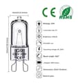 G9 Halogenlampa 25W 230V Varmvit 2700K, 10-pack