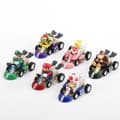 Sett med 6 kakepynt til barn Super Mario Kart Biler Kakepynt og Cupcakespynt