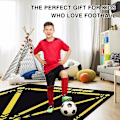 Miniatyrbild 4 av 5: Fotbollsplan Matta 60*90cm Fotboll Ingen Träning Matta Fotbollsträningsmatta Fotbollsplan Anti-halk Fotbollsmål Matta Tillbehör (Gul)