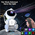 Miniatyrbillede 1 af 5: Astronaut Stjerneprojektor Galaxy Natlampe med Fjernbetjening Soveværelse Stue Fest Fødselsdagsgave - Bluetooth- Bluetooth model