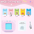 Miniatyrbild 3 av 6: 224 English Vocabulary Educational Flashcards - Alphabet and Numbers - Wooden Toy for Kids - Pink