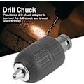 Miniatyrbild 3 av 5: 2-13mm Nyckellös Borrchuck, 1/2\" till 20 Unf Chuck Adapter med 1/2\" Chuck Adapter för Slagnyckelkonvertering
